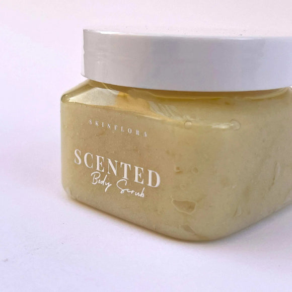 Scented Rice Body Scrub Glow for Silky, Radiant Skin - rice body scrub - Skinflora - مقشر الجسم بالأرز - سكينفلورا