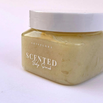 Scented Rice Body Scrub Glow for Silky, Radiant Skin - rice body scrub - Skinflora - مقشر الجسم بالأرز - سكينفلورا