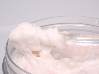 Velvet Bloom body cream lightweight creamy consistency