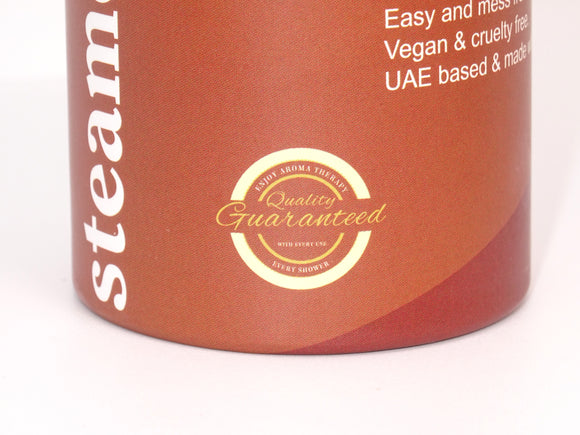 Shower steamers displayed with SkinFlora packaging