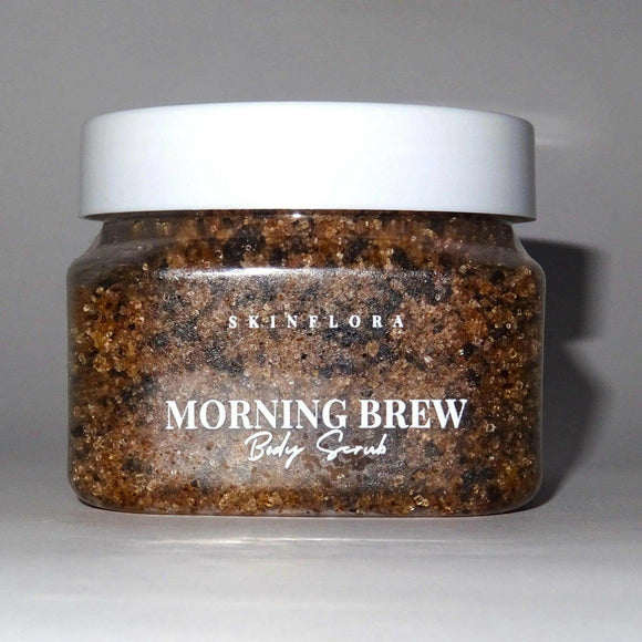 Morning Coffee Brew Scrub, Energizing Coffee & Citrus Glow - morning coffee - Skinflora - مقشر القهوة والحمضيات - سكينفلورا