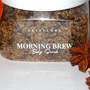 Morning Coffee Brew Scrub, Energizing Coffee & Citrus Glow - morning coffee - Skinflora - مقشر القهوة والحمضيات - سكينفلورا