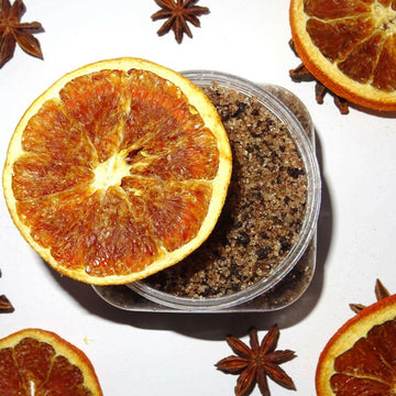 Morning Coffee Brew Scrub, Energizing Coffee & Citrus Glow - morning coffee - Skinflora - مقشر القهوة والحمضيات - سكينفلورا