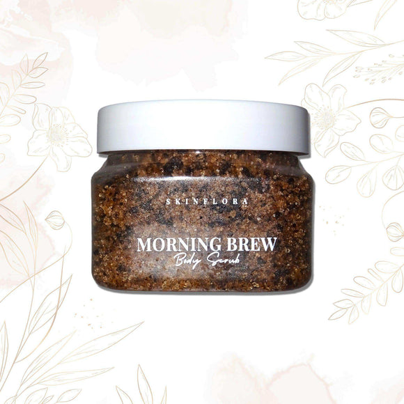 Morning Coffee Brew Scrub, Energizing Coffee & Citrus Glow - morning coffee - Skinflora - مقشر القهوة والحمضيات - سكينفلورا