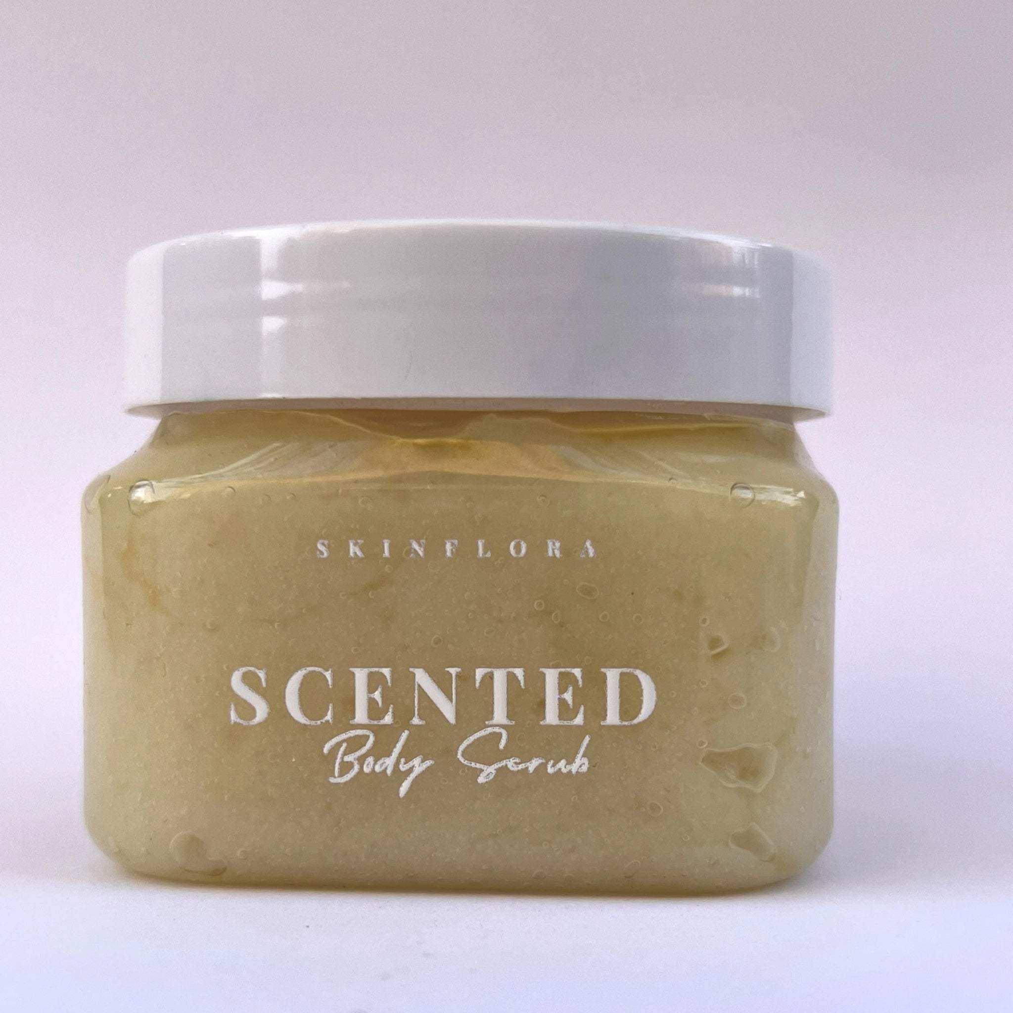 Rice Glow scented body scrub for silky, radiant skin - Skinflora UAE | مقشر جسم Rice Glow برائحة فاخرة لبشرة ناعمة ومشرقة - سكينفلورا الإمارات