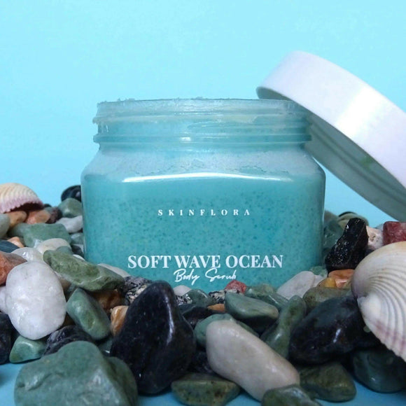 Soft Wave Ocean Hydrating, Gentle Body Scrub - Gentle Body Scrub - Skinflora - مقشر الجسم المعالج - سكينفلورا