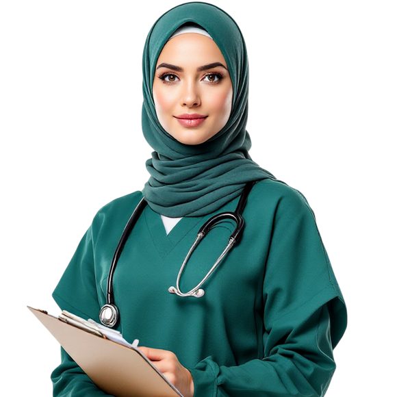 Vecteezy muslim woman doctor holding clipboard and looking at camera 57225350 0a43c681 c2bd 4f9d bc24 bff2e36ba209